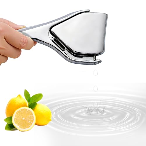 Heavy Duty Lemon Squeezer Stainless Steel - Max Extraction Manual Juicer -2025 NEW Upgrade Hand Press Lemon Juicer, Easy Squeeze Fold-Flat Lime Citrus Handheld Juice Extractor