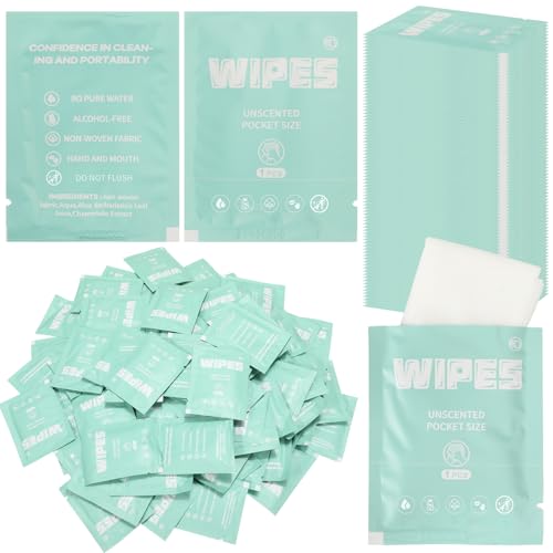 Lounsweer 500 Count Wet Wipes, Light Green