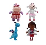 Tamaño: 28-34 cm Feidiao 4 unids/set Doc McStuffins Peluche Juguetes Dinosaurio Peluche Muñeca Bebé Doc McStuffins Confort Muñeca de Felpa