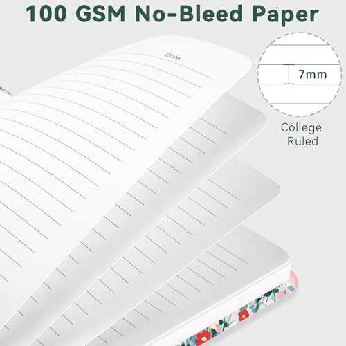 Lined Spiral Journal Notebook, A5 College Ruled Notebook for Journaling, Note-Taking, and Daily Planning, Durable Hardcover with an Elegant Design - Image 4