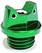 MotoSculpt Oil Fill Cap Plug (GREEN) for Kawasaki KX250 (1980-2004)
