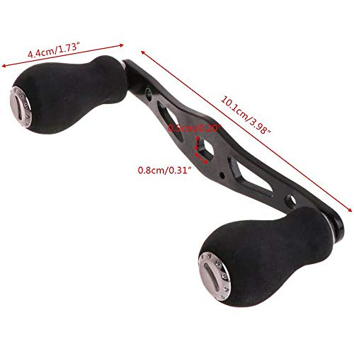 Teamwill Black Eva Power Fishing Reel Handle Grip For Abu Garcia Daiwa Baitcasting Reel #TOP2