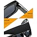 Square Sunglasses For Women Men Trendy Fashion Rectangle UV Protection Retro Vintage (Brown)