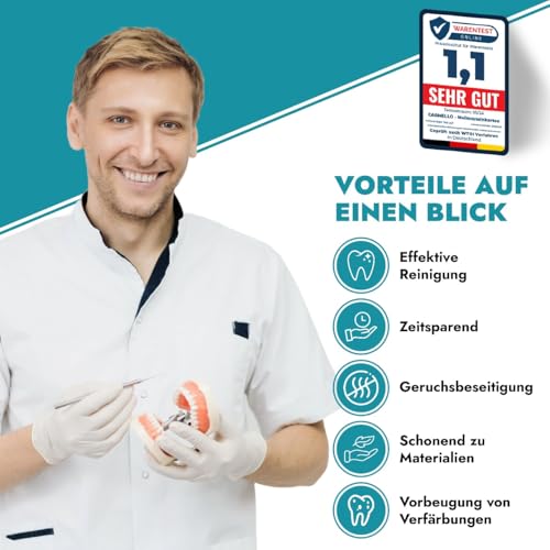 Zahnspangenreiniger von Perfekt-Schlafen24 für Retainer und Zahnschienen