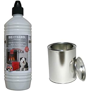Moritz Starter Set Bio Ethanol mit Blechdose