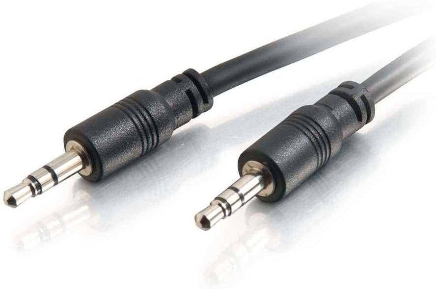 Image of Aux Cable, 3.5mm Male to Male Stereo Aux Cord Compatible with Headphone, MobilePhone, Car Stereo, Home Theatre & More,Black,1pc Pack. (20 METER)