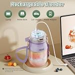 Portable Blender, Personal Blender, Type-C Rechargeable, Gym/Travel/Camping - Image 6