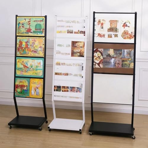 Tepototo ���ĊŔ� �X�^���h �X�܊Ŕ� �f���� �ē��� ���j���[�X�^���h ���X�̊Ŕ� A2 A3 ���ʃT�C���X�^���h �X�`�[���� ���n�� �L���X�^�[�t�� �ړ����ȒP ��� �ϋv�� ���O �|�X�^�[�W�� ���@�\ �Ɩ��p �X�ܗp �g�ݗ��Ă��ȒP 1�� (