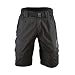 SILVINI Mountain Bike Shorts for Men MTB Cycling | Heavy-Duty & Breathable Material | 6 Deep Pockets | Rango MP857 (Black, L)