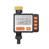 Pantalla grande de 3 pulgadas Operación simple: pantalla LCD grande de 3 pulgadas para una fácil lectura y configuración con información increíblemente detallada, como cuándo comenzará el próximo ciclo de riego, la duración restante del ciclo de riego actual y mucho más. Y el botón preciso facilita la configuración.