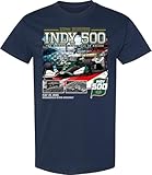 Checkered Flag Sports 109th Indy IndyCar 2025 Adult Race 5.25.2025 Track Navy Tee L