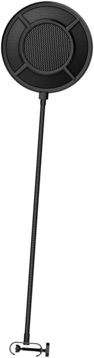 1pc Microphone Shield Filter Black Mic Filter for Recording Saliva for Musicians and Streamers