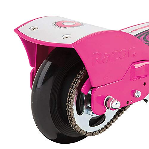 Razor E175 Kids Ride On 24V Motorized Battery Powered Electric Scooter Toy, Speeds Up To 10 Mph With Brakes And Pneumatic Tires, 1 Pink & 1 Red #TOP7