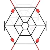 BDSM-Bondage-Fesseln aus schwarzem Nylon für das Bett: Alternative erotische Spielgeräte für sinnliche Positionsspiele für Paare – Spiderweb-Set