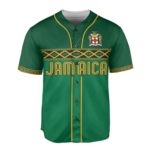 Custom Jamaica Jersey Baseball, Personalized Jamaica Jerseys for Men, Jamaica Baseball Jersey, Jamaica Shirt miniatura 4