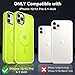 MOCCA Strong Magnetic for iPhone 12 Case/iPhone 12 Pro Case,[Compatible with Magsafe][Mil-Grade Drop Protection]Slim Shockproof Translucent Protective Phone Case for iPhone 12/12 Pro,Fluorescent Green