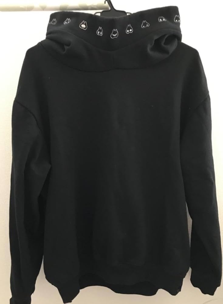 米津玄師装飾付き黒パーカー フード付き こうもりパーカー – KENSHI YONEZU ONLINE STORE