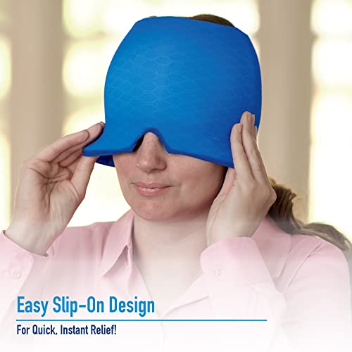 image for Ontel Miracle Headache Relief Wrap - Light Blocking Cap and Sleeping M
