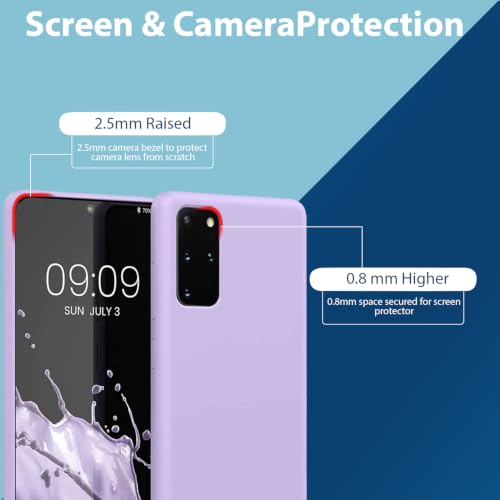 Image of LIRAMARK Liquid Silicone Soft Back Cover Case for Samsung Galaxy S20 Plus / S20 Plus 5G (Levender)