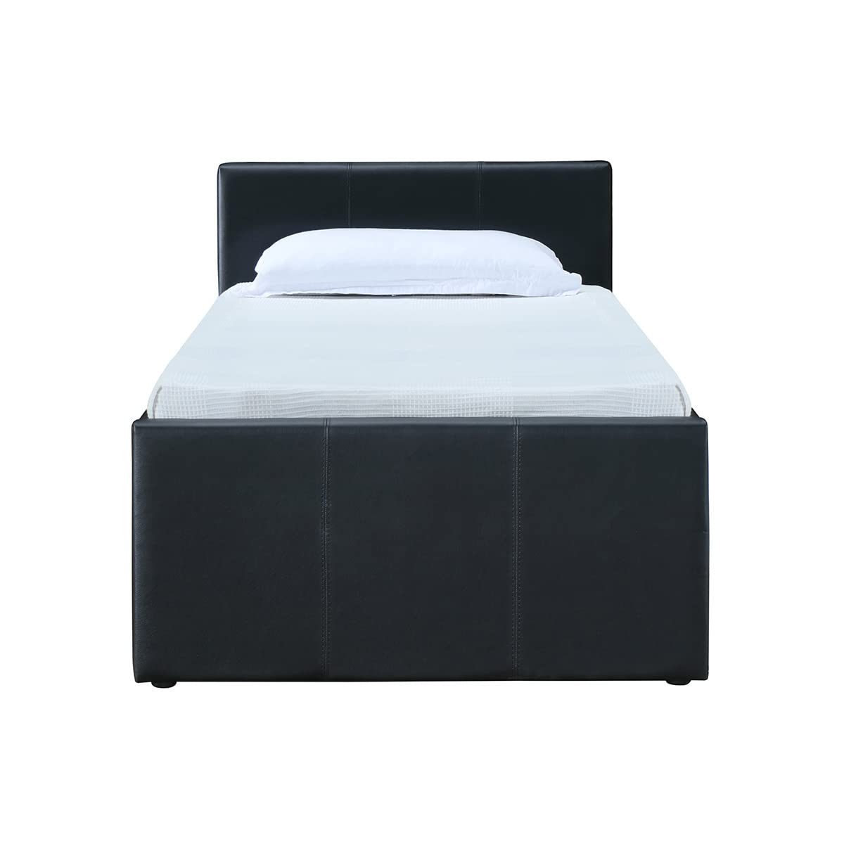 Miliboo Lit gigogne 90 x 195 cm Noir Mat