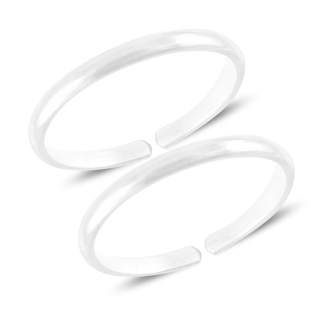 Parnika Mj 925 Plain Simple Comfortable Silver Toe Rings In Pure 92.5 Sterling Silver For Women (Leg Thumb Ring) (Round) (B01FFL4RYI) Amazon Price History, Amazon Price Tracker