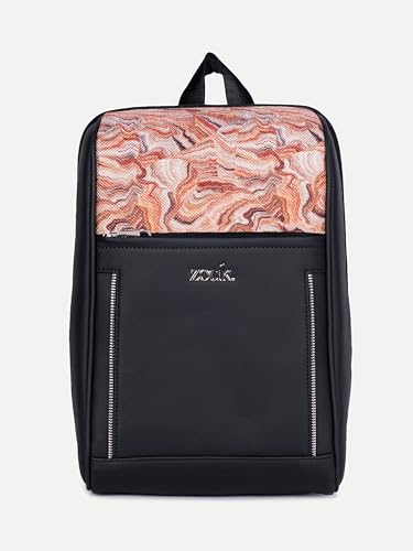 Image of ZOUK Olina Daypack for Women - Convertible Backpack with Laptop & iPad Compartments | Stylish Handcrafted Office & Travel Bag with Water-Resistant Lining & Dual Straps |