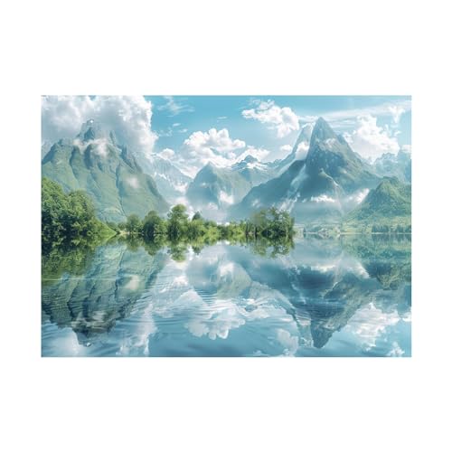 Impression sur toile paysage moderne 60x80cm sans cadre pour une décoration murale épurée