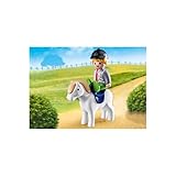 1 simpática figura infantil PLAYMOBIL 1.2.3 con casco, 1 poni apto para una figura infantil PLAYMOBIL 1.2.3, Combinable con todos los playsets del colorido mundo temático PLAYMOBIL 1.2.3