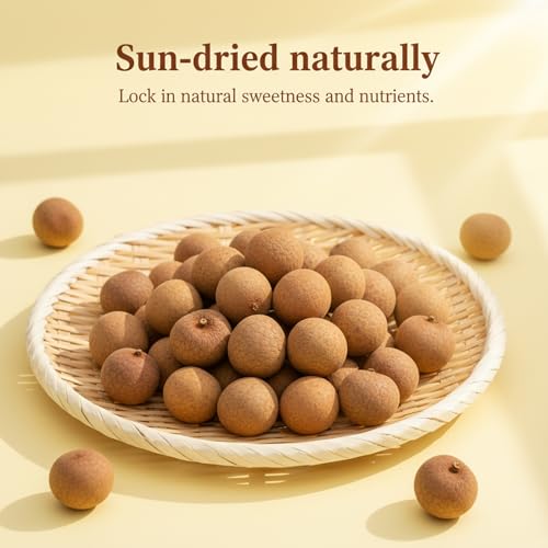 image for SODGHYTR Longan Dried Fruit (7.05 oz Can) | Dried Whole Longan With Sh