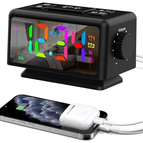 ThreeH Colourful Alarm Clock with FM Radio Cover