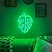 Lampeez Leaf Neon Sign, Green Palm Monstera Leaves LED Light up Signs for Tropical Party Decorations Home Safari Jungle Decor