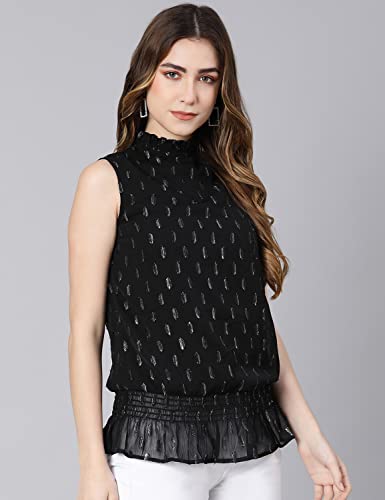 Image of oxolloxo Shine Lara Lurex Print Color Women Linned top