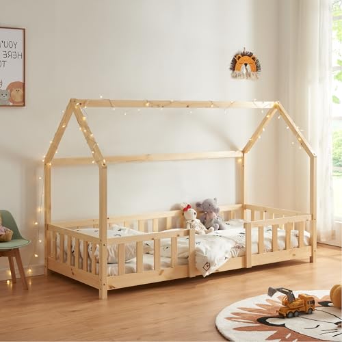 [en.casa] Letto Casetta per Cameretta Letto Singolo per Bambini con