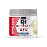 KetoLogic Keto Meal Replacement Shake with MCT, Vanilla | Low Carb, High Fat Keto Shake | Promotes Weight Loss & Suppresses Appetite | 8 Servings