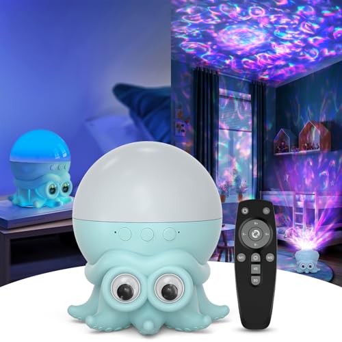 Moredig Galaxy Projector, Star Projector Night Light with 5 Brightness Levels, Timer, 14 Lighting Modes, Sensory Lights for Kids Room, Octopus Ocean Projection lamp, Gift for Kids Teen Boy Girl