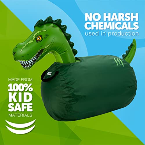 Waddle Hip Hoppers Large Bouncy Hopper Inflatable Hopping Animal Bouncer, Supports Up To 250 Pounds, Ages 5 And Up (Green Trex) #TOP3