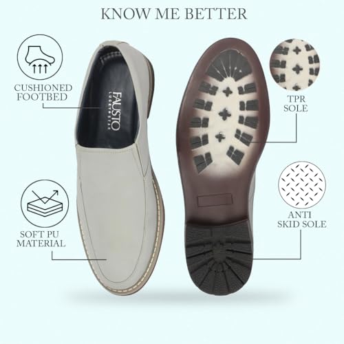 Image of FAUSTO Men Formal Pull-On Shoes