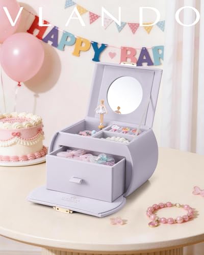 Caja de música y joyero infantil para evitar la pérdida de pendientes 3