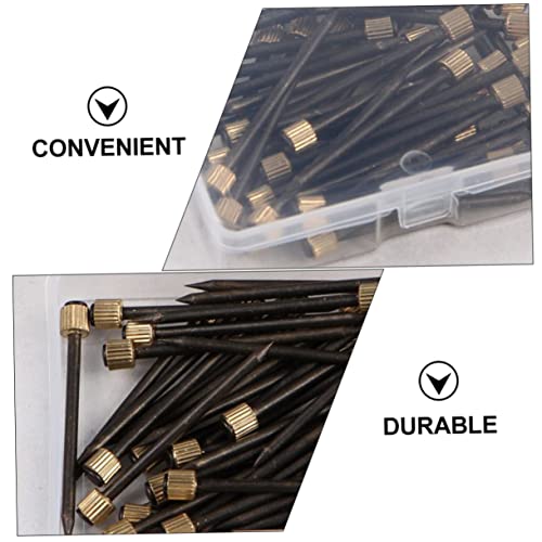 Image of DOITOOL 1Set Boxed Nails for Picture Frames Heavy Duty Photo Frame Fixing Nails Durable Black Frame Hanging Hardware for Wall Mounting and Displaying Photos
