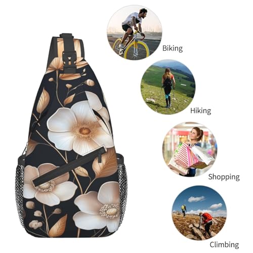 Mochila Multicolor con Flores y Plantas para Senderismo y Viaje miniatura 6