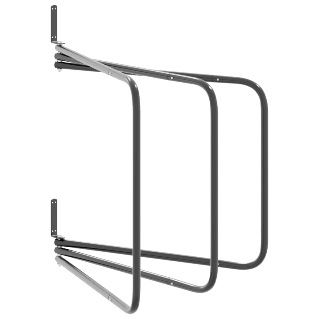 Mangloder - Soporte para techo de sillín con 3 brazos de hierro negro, soporte de pared para sillín de caballo, soporte para sillín, organizador, estructura robusta, versátil para establo, cámara de