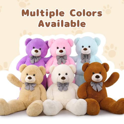 Image of MaoGoLan Life Size Giant Jumbo Teddy Bear 55 inch Big Stuffed Animals Chucky Plush Large Bear Gift for Girls Teens Boys Children Girlfriend Boyfriend Wife GF