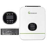 Fencia 48V 3000W 120V/240V Split Phase Solar Inverter Growatt 80A MPPT Solar Charge Controller, Pure...