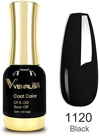 VENALISA 12ml Base Coat Nail Polish Gel Quick Dry UV LED Soak Off Shine Finish and Long Lasting, 0.43 Fl Oz