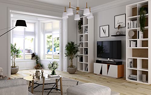 MAJA Möbel Media TV-board, glas, zwart glas, 82 x 35 x 12,20 cm