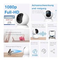 Tapo TP-Link C200P2 360° Überwachungskamera für den Innenbereich, 1080P, Nachtsicht, Bewegungserkennung, Zwei-Wege-Audio, kompatibel mit Alexa&Google Assistant, für Babys/Haustiere, 2 stück C200 – Ansicht 3