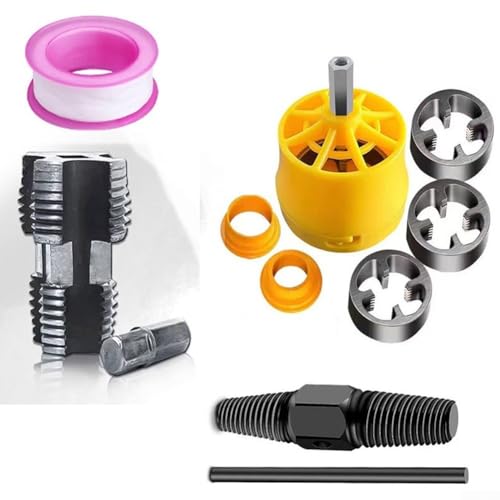 Tubo de PVC que rosca el sistema de herramientas, 4/6 PPR tubo de agua agujero interior+abridor de agujero externo+extractor+cinta de materia prima,