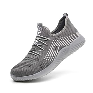 Veiligheidsschoenen voor mannen vrouwen stalen teen sneakers lichtgewicht werkschoenen ademend beschermende werkschoenen…
