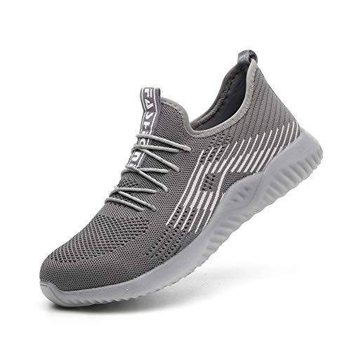 Veiligheidsschoenen voor mannen vrouwen stalen teen sneakers lichtgewicht werkschoenen ademend beschermende werkschoenen…