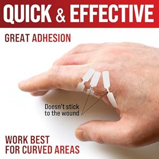 Emergency Wound Closure Strips - 24pk - 3 Types Easy to Use Butterfly Bandages - Stitchless & Painless Laceration Closure Kit